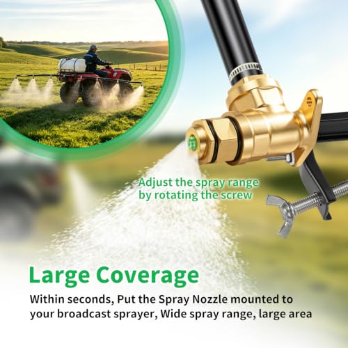Upgrade Boomless Sprayer Nozzle ATV Compatible with Lawn, Farm and Garden