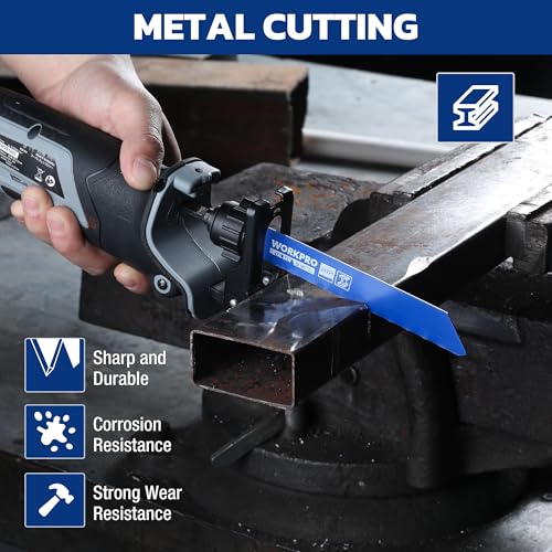 WORKPRO 32-Piece Reciprocating Saw Blade Set with Organizer Pouch