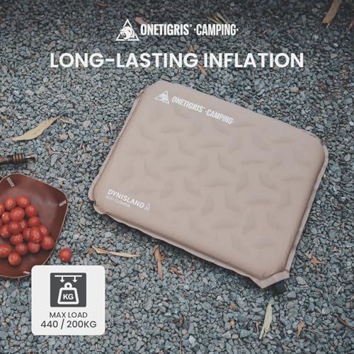 ONETIGRIS Inflatable Seat Cushion, Lightweight Waterproof Seat Pad - color: 1 Pack Brown