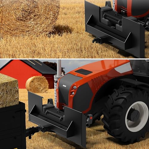 Takywep 1/4" Steel Skid Steer Mount Plate, 2" Hitch Quick Attach Adapter