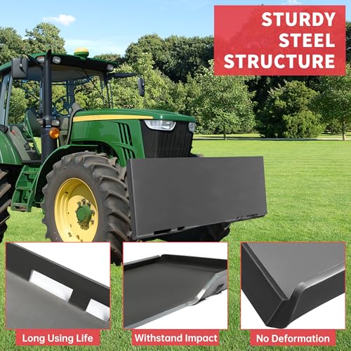 1/2" Skid Steer Mount Plate Quick Tach Attachment Compatible with Kubota - size: 1 piece 1/2" thick