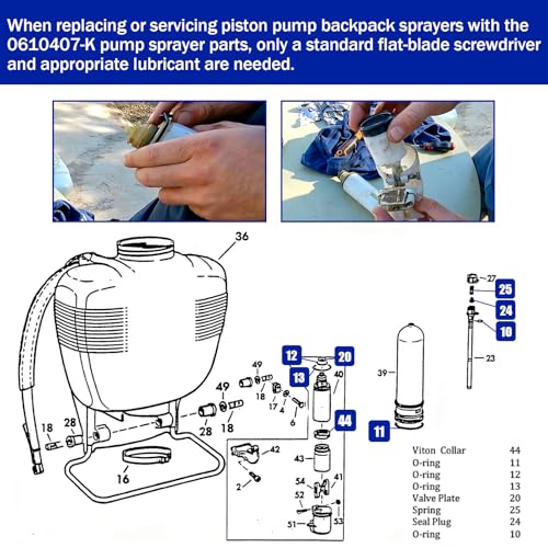 Piston-Type Backpack Sprayer Part 0610407-K for Solo Sprayer