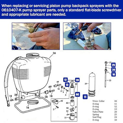 Piston-Type Backpack Sprayer Part 0610407-K for Solo Sprayer