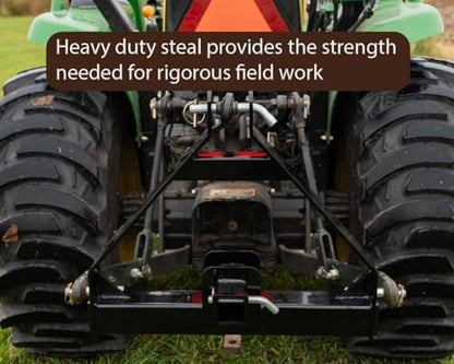 Impact Implements® 3-Point to 2" Hitch Receiver for Cat-1 Farm Attachments