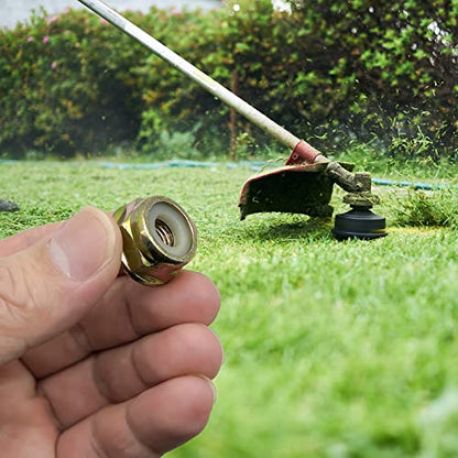 M10 x 1.25 Left Hand Thread Blade Nut for String Trimmer, 4 Pack