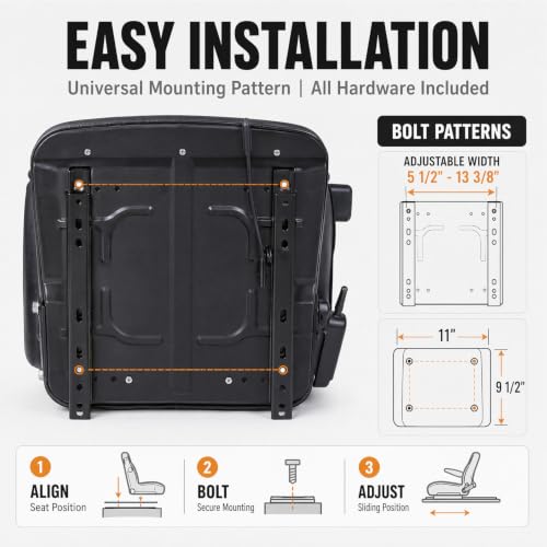 Universal Lawn Tractor Seat,Zero Turn Seat Replacement for Ariens IKON-XD