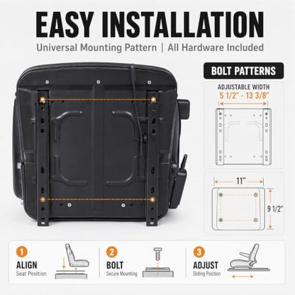 Universal Lawn Tractor Seat,Zero Turn Seat Replacement for Ariens IKON-XD