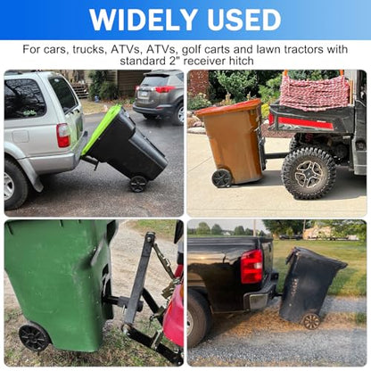 2" Trash Can Hauler Grabber Hitch Reciever