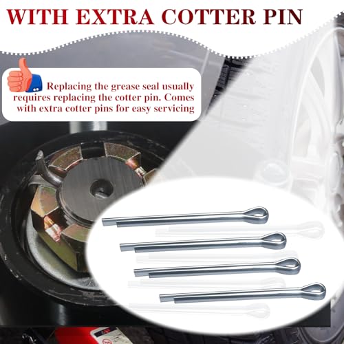 4pcs Trailer Wheel Hub Grease Seals Kit 1.719'' I.D x 2.565'' O.D - size: 4 Pcs