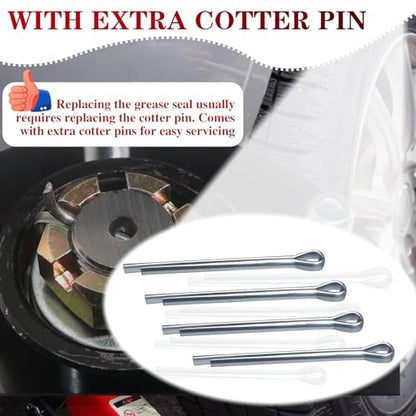 4pcs Trailer Wheel Hub Grease Seals Kit 1.719'' I.D x 2.565'' O.D - size: 4 Pcs