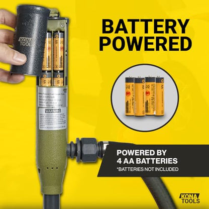 KTEP01MR Battery Powered Fuel Transfer Stick Pump - style: Manual Nozzle/ Rubber Hose