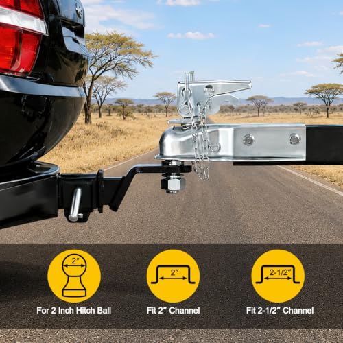 Nilight 2" Trailer Coupler Repair Kit with Chain 3500 lb Capacity - color: 2"/3500LBS