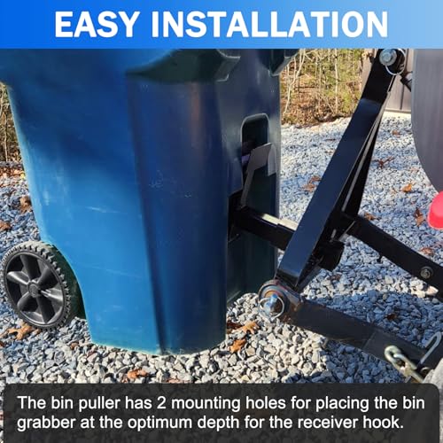 2" Trash Can Hauler Grabber Hitch Reciever