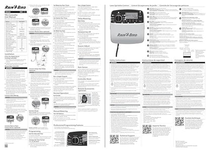 Rain Bird TRU8O Program-Based Indoor/Outdoor Irrigation Controller/Timer, WiFi Ready, 8-Zone/Station - style: Indoor/Outdoor