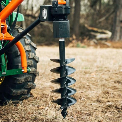 Titan Attachments Auger Bit for 3 Point Post Hole Digger, 24" Drilling Depth with Fishtail Point, HD Steel, Digging Bit Only (Auger Bit Diameter: 12")
