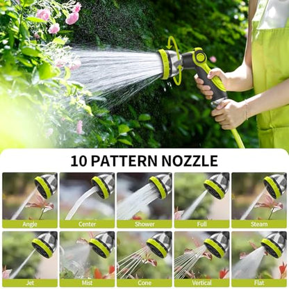 Retractable Garden Hose Reel 1/2 in x 50 ft Wall Mounted, Auto Rewind with Slow Return & Any-Length Lock, No Kink Tangle-Free, 3/4 in Brass Connector, 180° Swivel, Heavy Duty Hose Reel (65FT) - size: 65FT