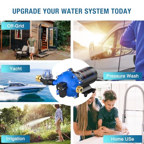 CrestWave Water Pressure Pump 7GPM 70PSI 110V for RV Home Garden Irrigation