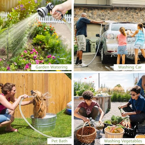 Tuyeho Heavy-Duty Automatic Retractable Garden Hose Reel 100FT Wall Mount - size: 1/2" 100FT