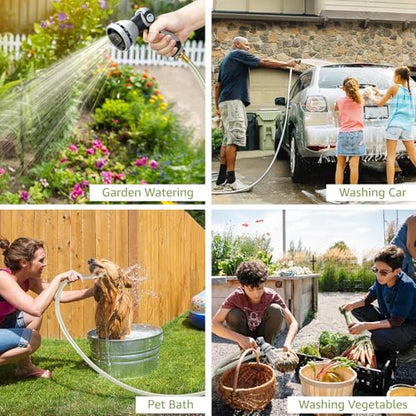 Tuyeho Heavy-Duty Automatic Retractable Garden Hose Reel 100FT Wall Mount - size: 1/2" 100FT