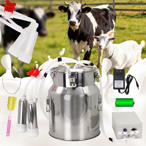 2-in-1 Goats and Cows Milking Machine Upgrade 3.7Gal/14L - size: 14L