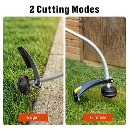 SENIX Gas String Trimmer, 26.5 cc 4-Cycle 17'' Cutting/Edger Lawn Tool
