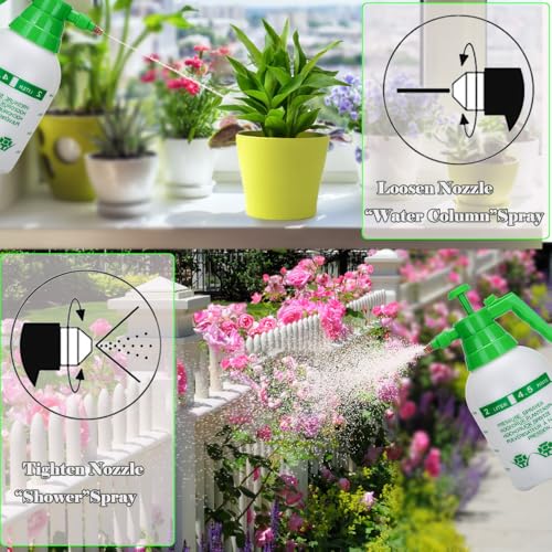 MRPAPA 2 Pack Garden Pressure Sprayer, 1/2 Gallon Handheld Sprayer - color: 2L-Green-2PCS