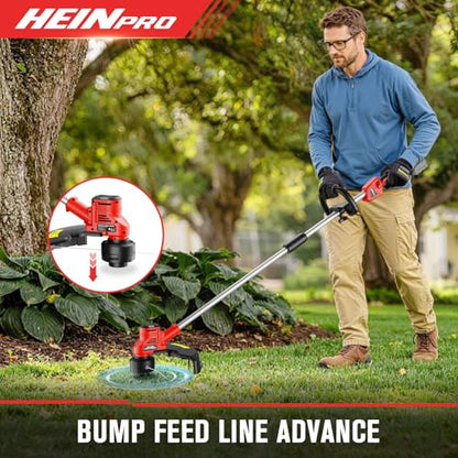HEINPRO Cordless Weed Wacker Compatible with Milwaukee M18 Battery - size: 16-INCH