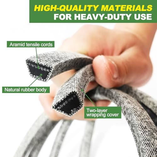 M126536 Mower Deck Belt for John Deere LT155 LT133 LT150 LT160 - size: 114" X ½