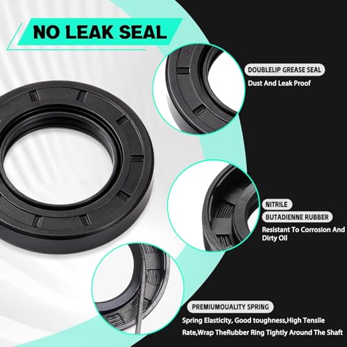2 Sets Trailer Wheel Bearing Kit for 25mm Axles, 30205 Tapered Roller Bearings with TC 30x52x10mm Oil Seal, Quiet High Speed Durable Trailer Hub Repair Kit, Includes Dust Cover & Cotter Pin - color: 2Set-30205-Bearings