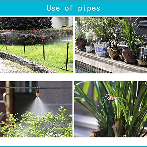 50ft 1/4 inch Drip Irrigation Tubing, Blank Distribution Line Water Hose Garden Watering Tube for Garden Irrigation System - size: 50FT Tubing + 0 PC Dripper