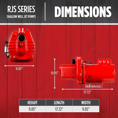 Red Lion RJS-75-PREM 115/230V, 3/4 HP, 16 GPM, Shallow Well Jet Pump - style: 3/4-HP, 16-GPM, Premium
