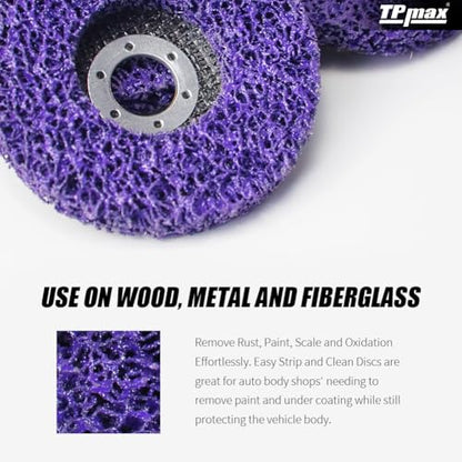 4-1/2" x 7/8" Strip Disc 5Pk Rust & Paint Removal for Angle Grinder - style: 4-1/2" x 7/8''
