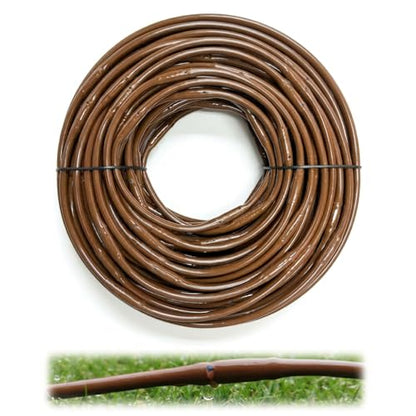 100FT 1/4" Irrigation Dripline Tubing with 6" Emitter Spacing for Gardens