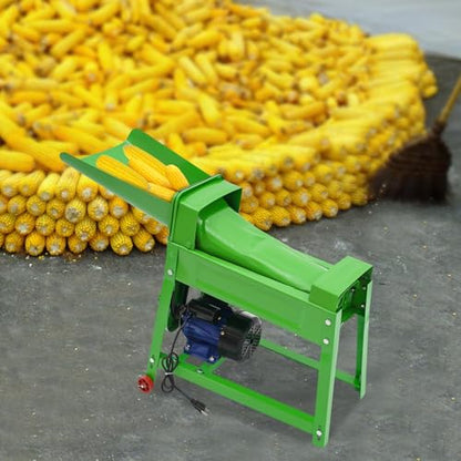 110V 480W Automatic Corn Thresher Machine, Automatic Corn Stripping Machine Electric Corn Threshing Machine - Threshing Rate 99% - for Homes, Ranches,Farms