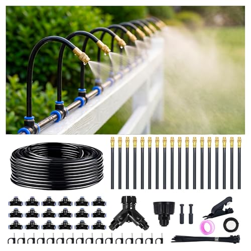 Thiswing 100FT 360° Adjustable Irrigation System for Garden - size: 100 FT