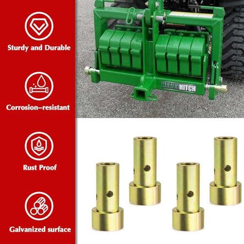 Quick Hitch Adapter Bushings Kits Compatible with Category I 3-Point Tractors Quick Hitch System Replace TK95029 2 Sets - size: 2 Sets