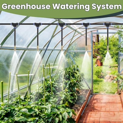 200FT Automatic Drip Irrigation Kits Garden Watering System 40 Nozzles - size: 200 FT