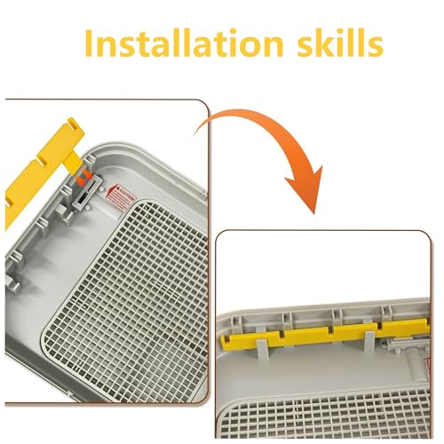 TEYOUYI 2-Pack Egg Turner Support Bars for Maticoopx 30 Incubator,Holds 5 Baskets Automatic Egg Roller (Yellow) - color: Yellow