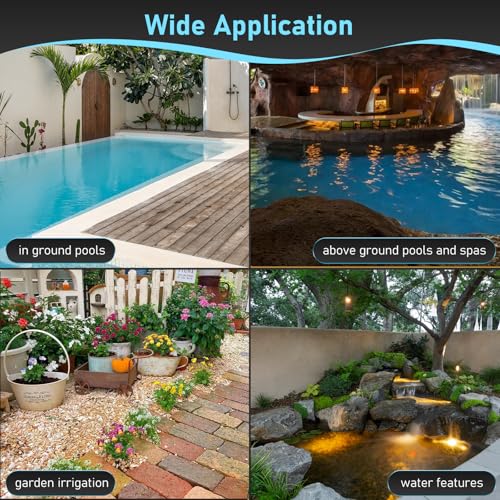 Variable 3-Speed Pool Pump 230V 1.5HP 5880GPH Programmable Pump - color: Blue