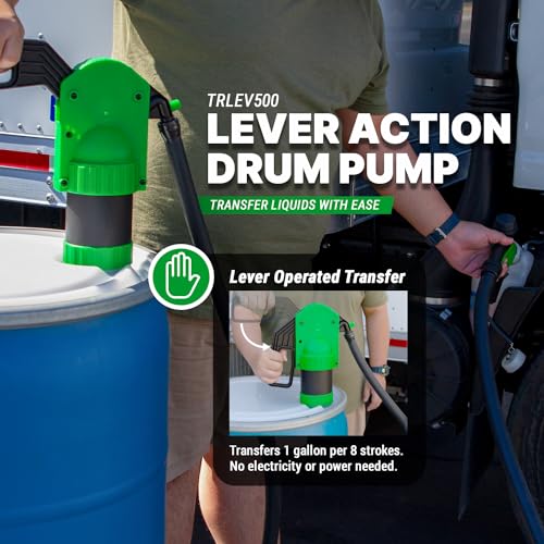 TERA PUMP Manual Lever Action Pump w/Gas Pump Style Nozzle - style: Chemical / DEF Pump