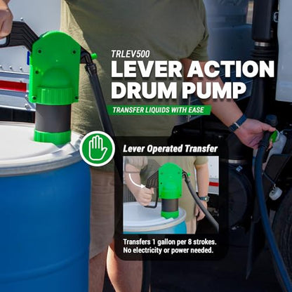 TERA PUMP Manual Lever Action Pump w/Gas Pump Style Nozzle - style: Chemical / DEF Pump