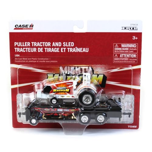 Case IH 1/64 Mighty Magnum Pulling Tractor with Pulling Sled 37941-2Q