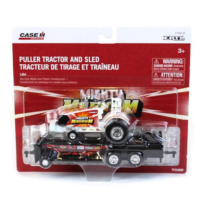 Case IH 1/64 Mighty Magnum Pulling Tractor with Pulling Sled 37941-2Q