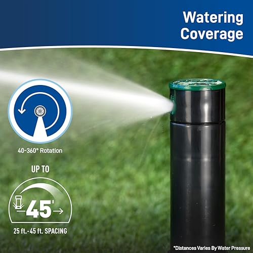 Orbit 55461 Voyager Screw Top Gear Drive Rotor Water Sprinkler Head - size: 2-Pack, style: Hard Cap