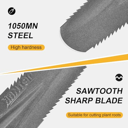 Drain Spade Garden Digging Shovel Root Saw Spades for Digging, 44 inches - style: Contemporary