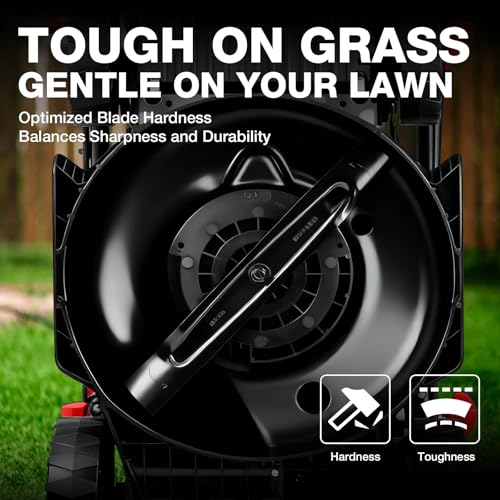 PowerSmart Corded Electric Lawn Mower, 14 Inch, 12.5 Amp, Ergonomic Handle