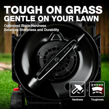PowerSmart Corded Electric Lawn Mower, 14 Inch, 12.5 Amp, Ergonomic Handle