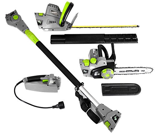 Earthwise CVP41810 2-in-1 Convertible Pole Hedge Trimmer - style: 4-in-1 Pole Hedge/Chainsaw