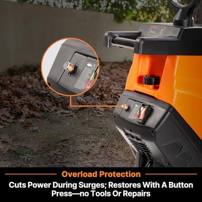LawnMaster Electric Wood Chipper 1.8'' Cutting Diameter with Bag, FD1503 - style: Collection Bag