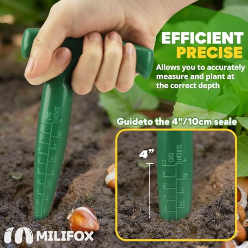 Seed Planter Tool, Seed Dibber, Seed Dispenser, Green, 2 Pcs - color: Green, 2 Pcs